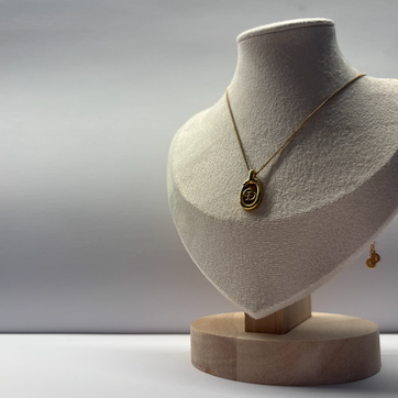 Vintage Christian Dior Gold-Tone CD Logo Necklace