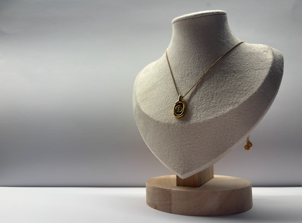 Vintage Christian Dior Gold-Tone CD Logo Necklace