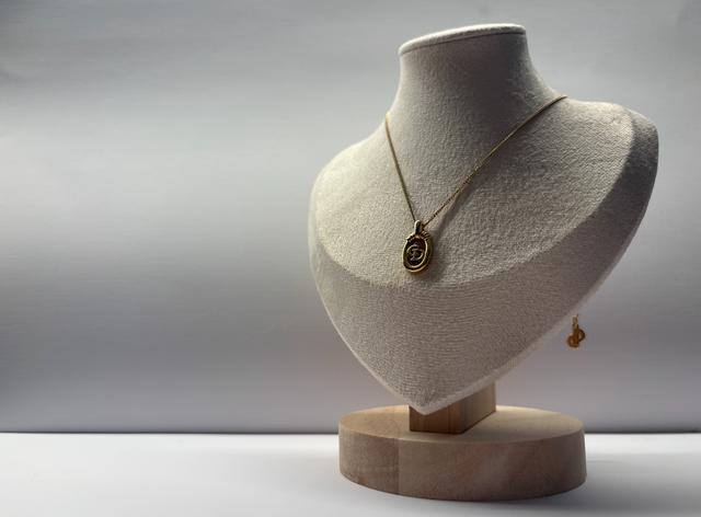Vintage Christian Dior Gold-Tone CD Logo Necklace